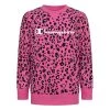 Girls' Champion Leopard All Over Print Crew Pink 1 Girls' Champion Leopard All Over Print Crew Pink -Champion Sales unnamed file 1012