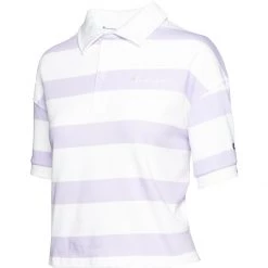 Women's Champion Middleweight Jersey Short Sleeve Polo White/pinky Peach -Champion Sales unnamed file 1022