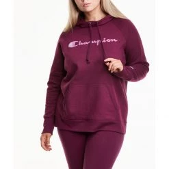 Women's Champion Plus Powerblend Hoodie Dark Berry Purple -Champion Sales unnamed file 1028