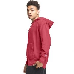 Men's Champion Lightweight Fleece Tonal Logo Hoodie Cranberry Vintage -Champion Sales unnamed file 1030