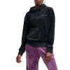 Women's Champion Velour Hoodie Black