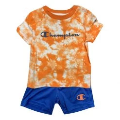 Toddler Boys' Champion Crush Dye Script T-Shirt And Shorts Set