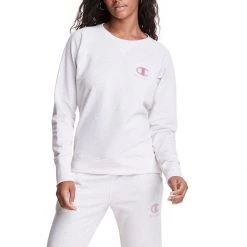 Women's Champion Powerblend® Classic Graphic Crewneck Sweatshirt Oatmeal Heather