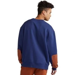 Men's Champion Fleece Urban Pursuits Fleece Crew Navy Brown -Champion Sales unnamed file 1071