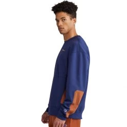 Men's Champion Fleece Urban Pursuits Fleece Crew Navy Brown -Champion Sales unnamed file 1072