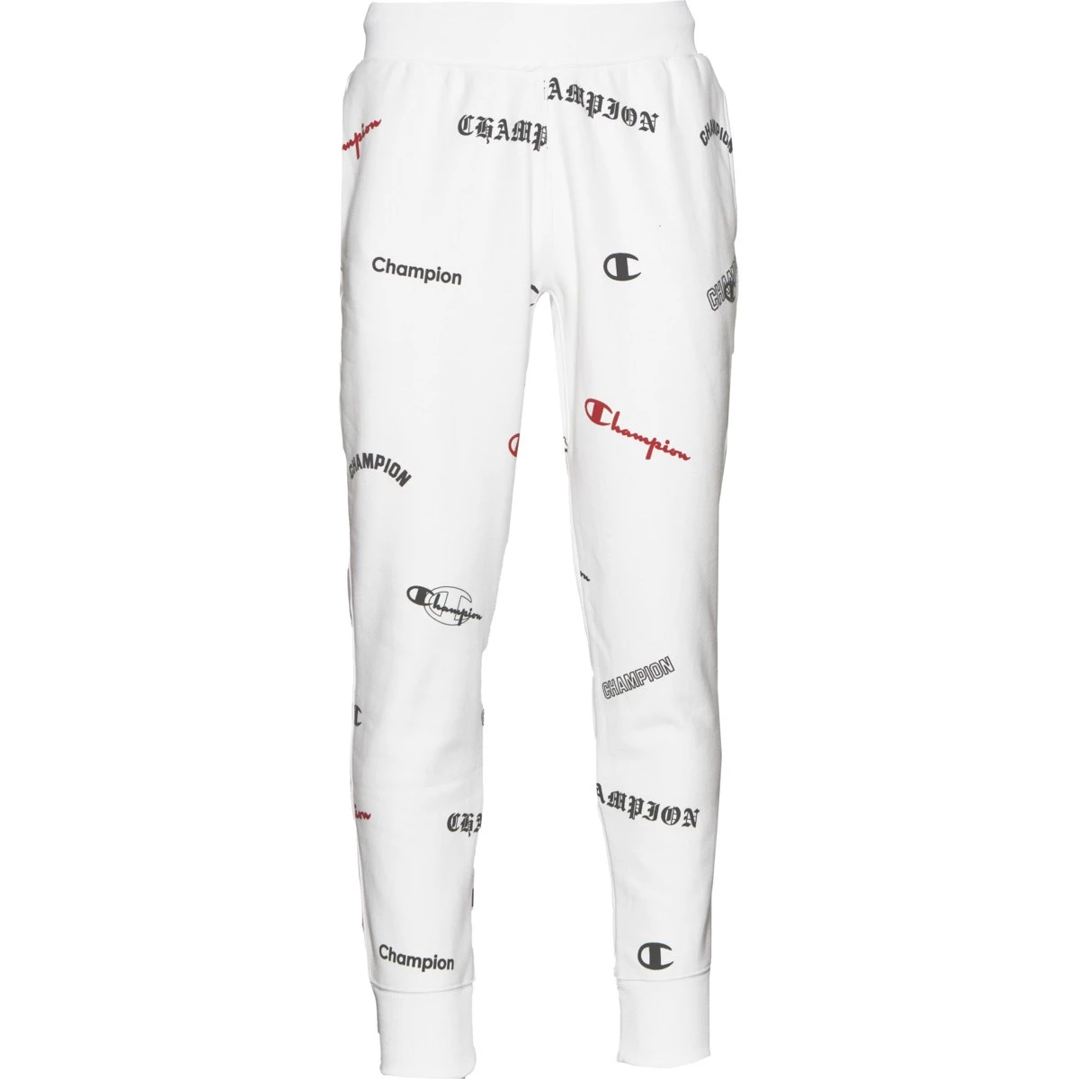 Men's Champion Reverse Weave All Over Print Joggers White 3 Men's Champion Reverse Weave All Over Print Joggers White