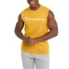 Men's Champion Classic Graphic Cut Off Muscle Tank Top Orange Capri