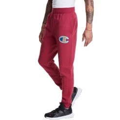 Men's Champion Reverse Weave Logo Applique Joggers Cranberry Tart -Champion Sales unnamed file 1153