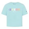 Girls' Champion Crop T-Shirt Blue Mist