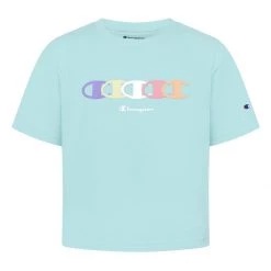 Girls' Champion Crop T-Shirt Blue Mist -Champion Sales unnamed file 1174