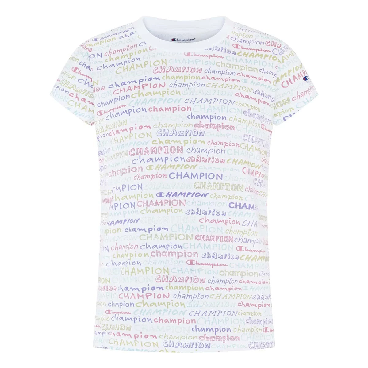 Girls' Champion All Over Print T-Shirt White 4 Girls' Champion All Over Print T-Shirt White - Image 2