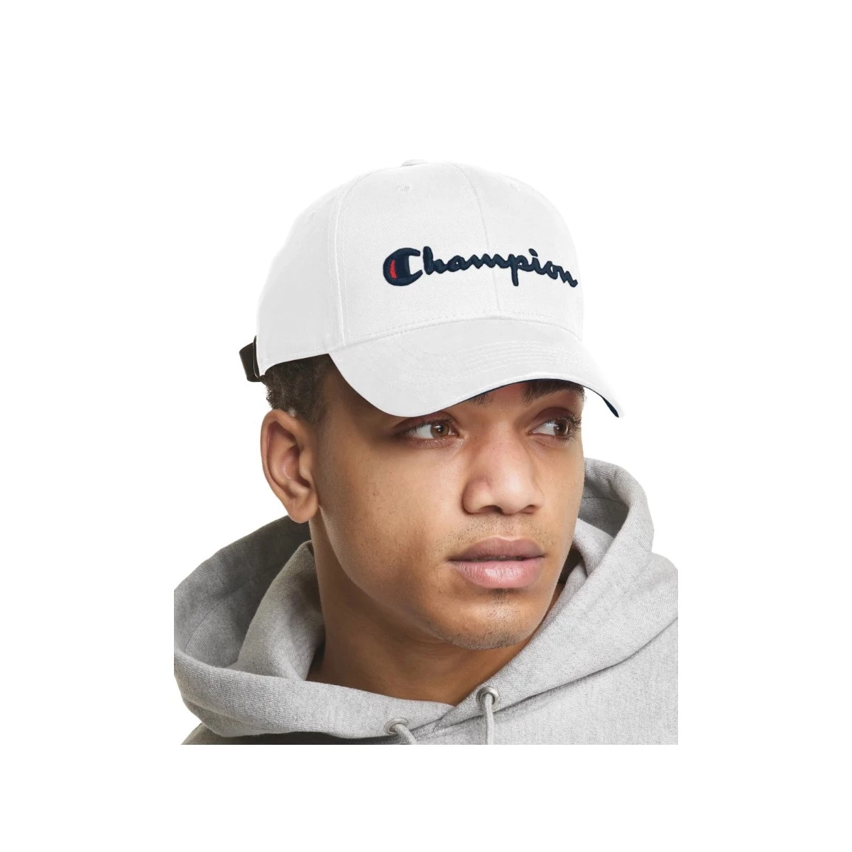 Men's Champion Classic Twill Adjustable Hat White 2 Men's Champion Classic Twill Adjustable Hat White