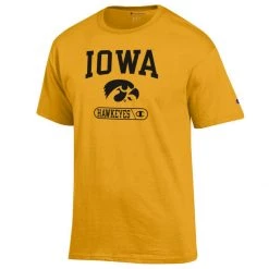 Champion Iowa Hawkeyes Fresh T-Shirt Grey Heather