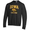 Champion Iowa Hawkeyes Fresh 2 Crewneck Sweatshirt Black