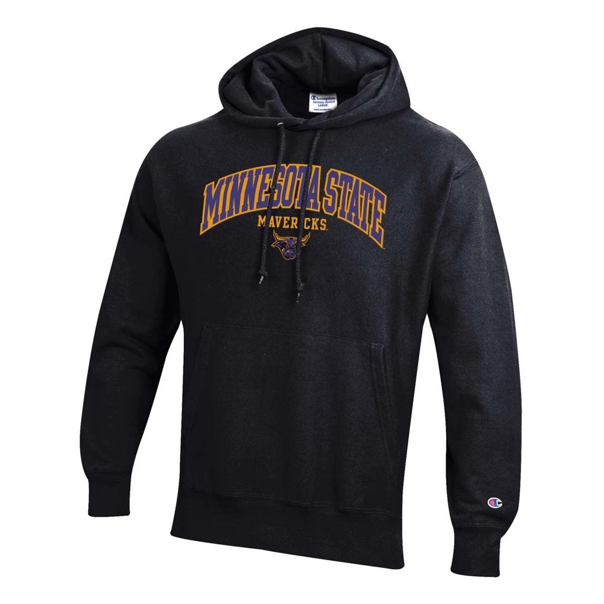 Champion Minnesota State Mavericks Reverse 22 Hoodie Black 4 Champion Minnesota State Mavericks Reverse 22 Hoodie Black - Image 2