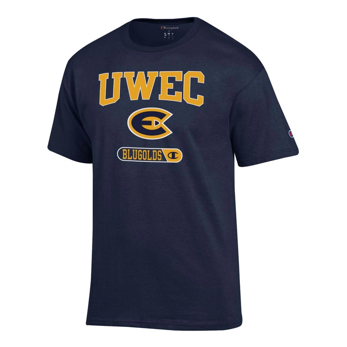Champion UW-Eau Claire Blugolds Fresh T-Shirt Navy 4 Champion UW-Eau Claire Blugolds Fresh T-Shirt Navy - Image 2