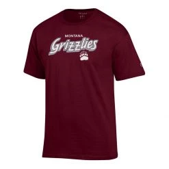 Champion Montana Grizzlies Fresh 3 T-Shirt Maroon -Champion Sales unnamed file 1258