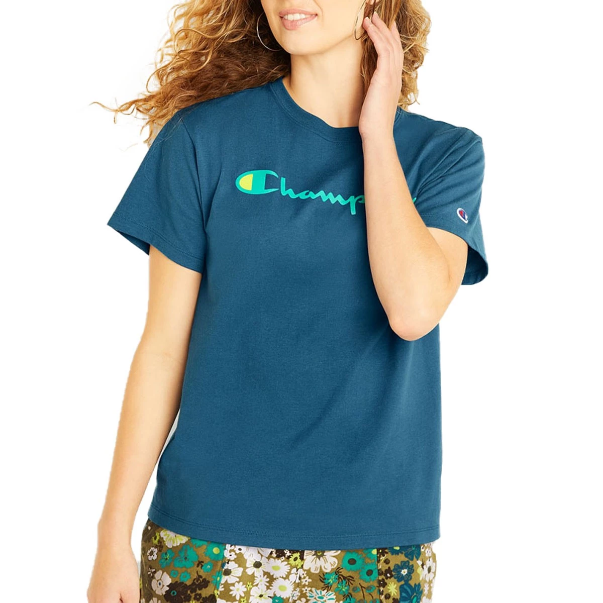 Women's Champion Classic Graphic T-Shirt Country Walnut 9 Women's Champion Classic Graphic T-Shirt Country Walnut - Image 7