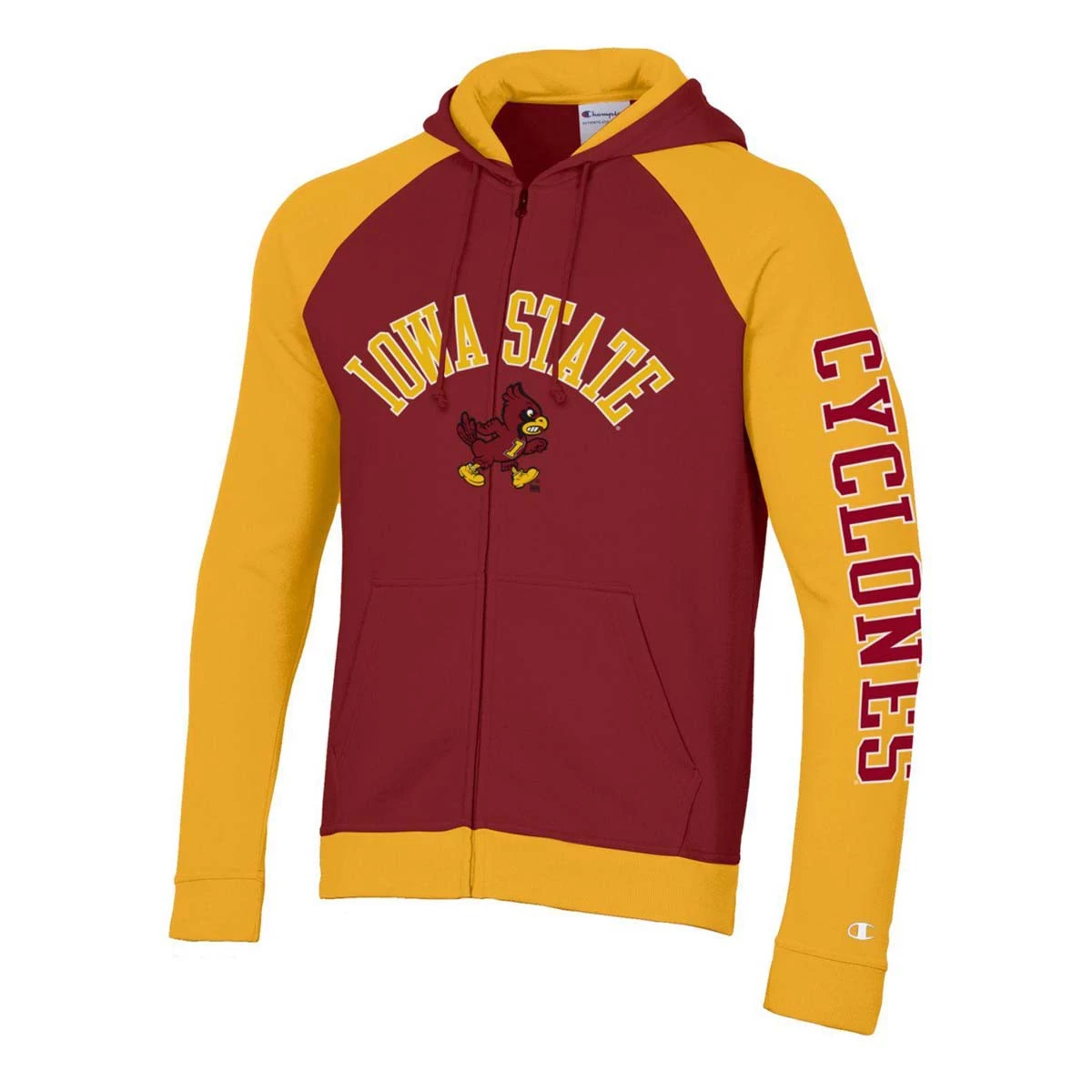 Champion Iowa State Cyclones Super Fan Full Zip Hoodie Cardinal 4 Champion Iowa State Cyclones Super Fan Full Zip Hoodie Cardinal - Image 2