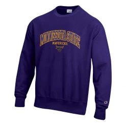 Champion Minnesota State Mavericks Reverse 22 Crewneck Sweatshirt Purple