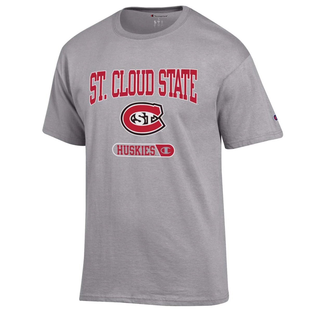 Champion St. Cloud State Huskies Fresh T-Shirt Grey Heather 5 Champion St. Cloud State Huskies Fresh T-Shirt Grey Heather - Image 3