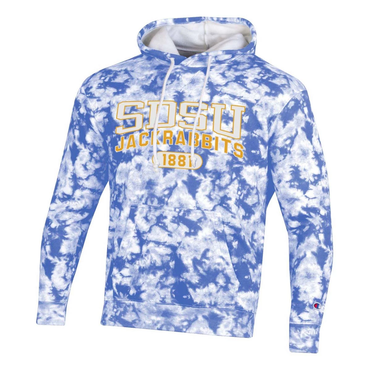 Champion Women's South Dakota State Jackrabbits Crushdye Hoodie Blue 3 Champion Women's South Dakota State Jackrabbits Crushdye Hoodie Blue