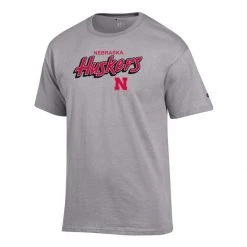 Champion Nebraska Cornhuskers Fresh 3 T-Shirt Oxford Grey 9 Champion Nebraska Cornhuskers Fresh 3 T-Shirt Oxford Grey -Champion Sales unnamed file 1389