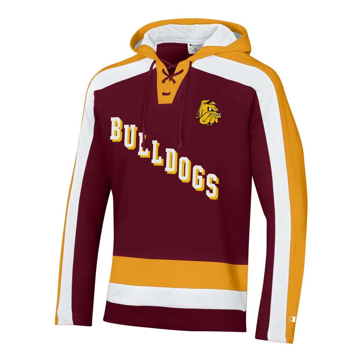 Champion Minnesota Duluth Bulldogs Super Fan Hockey Hoodie Maroon 3 Champion Minnesota Duluth Bulldogs Super Fan Hockey Hoodie Maroon