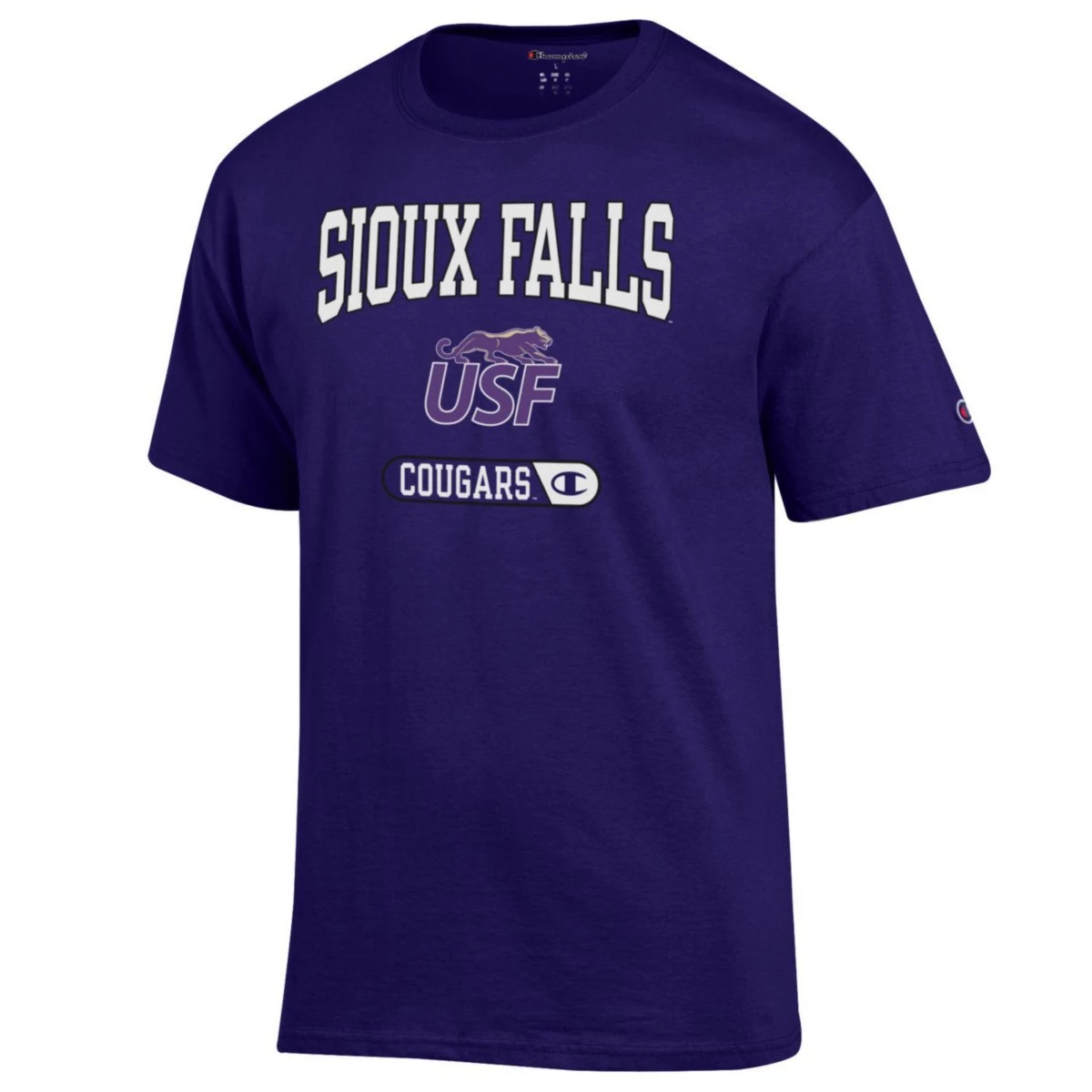 Champion Sioux Falls Cougars Fresh T-Shirt Purple 5 Champion Sioux Falls Cougars Fresh T-Shirt Purple - Image 3