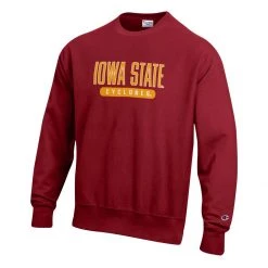 Champion Iowa State Cyclones Reverse Weave Crewneck Sweatshirt Cardinal