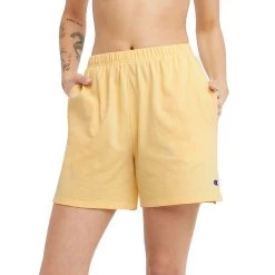 Women's Champion High Waist Jersey Shorts Sandalwood Red -Champion Sales unnamed file 147