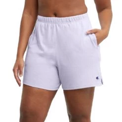 Women's Champion High Waist Jersey Shorts Sandalwood Red -Champion Sales unnamed file 148