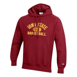Champion Iowa State Cyclones Reverse Weave Basketball Hoodie Cardinal