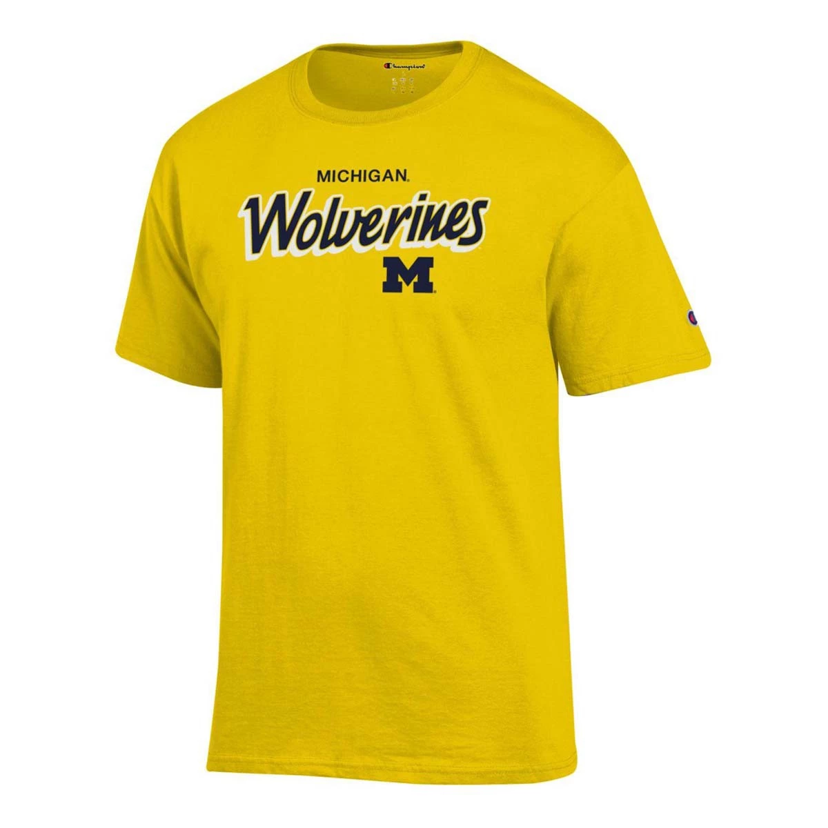 Champion Michigan Wolverines Fresh 3 T-Shirt Navy 3 Champion Michigan Wolverines Fresh 3 T-Shirt Navy