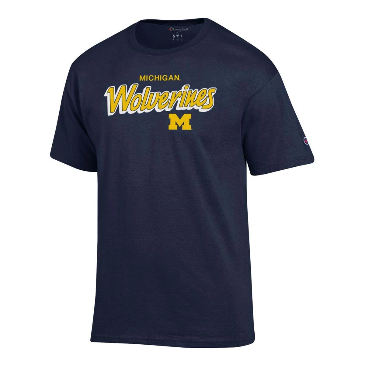 Champion Michigan Wolverines Fresh 3 T-Shirt Navy 5 Champion Michigan Wolverines Fresh 3 T-Shirt Navy - Image 3