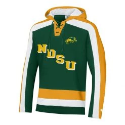 Champion North Dakota State Bison Super Fan Hockey Hoodie Dark Green
