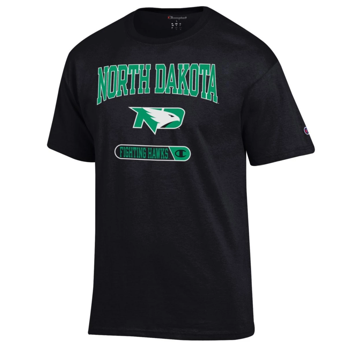Champion North Dakota Fighting Hawks Fresh T-Shirt Kelly Green 4 Champion North Dakota Fighting Hawks Fresh T-Shirt Kelly Green - Image 2