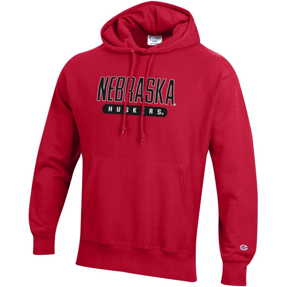 Champion Nebraska Cornhuskers Reverse Weave Hoodie Scarlet 4 Champion Nebraska Cornhuskers Reverse Weave Hoodie Scarlet - Image 2