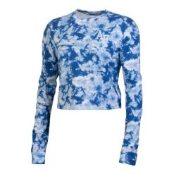 Champion Women's Air Force Academy Crush Dye Long Sleeve Shirt Blue