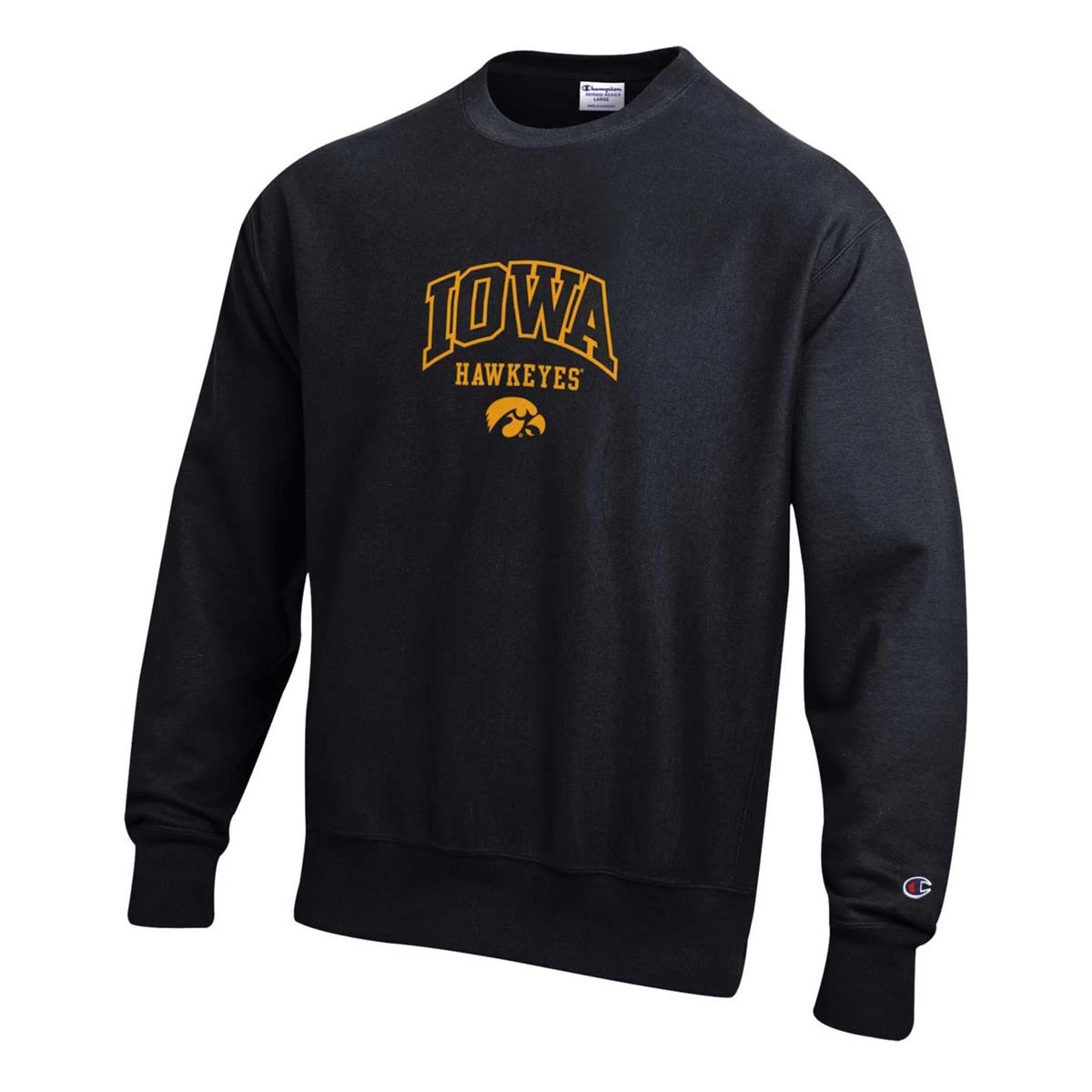 Champion Iowa Hawkeyes Reverse 22 Crewneck Sweatshirt Black 3 Champion Iowa Hawkeyes Reverse 22 Crewneck Sweatshirt Black