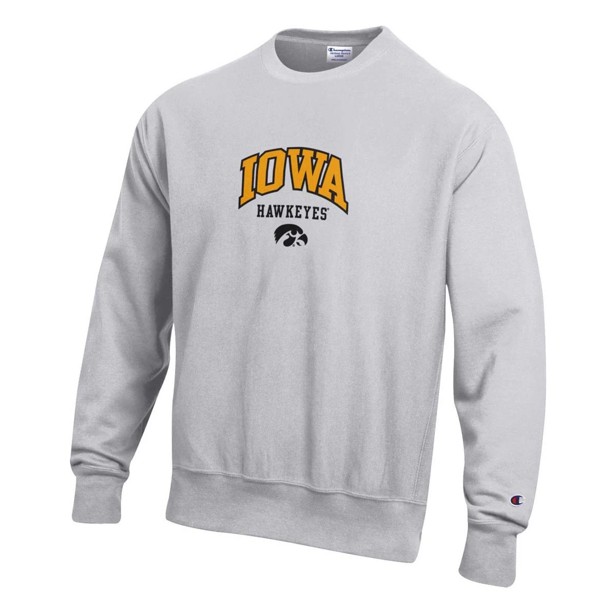 Champion Iowa Hawkeyes Reverse 22 Crewneck Sweatshirt Black 5 Champion Iowa Hawkeyes Reverse 22 Crewneck Sweatshirt Black - Image 3