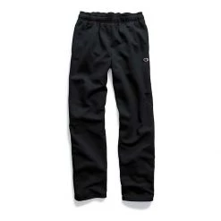 Men's Champion Powerblend Open Bottom Sweatpants Black -Champion Sales unnamed file 168