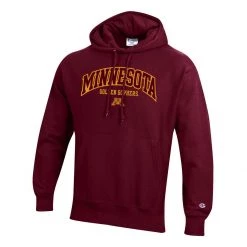 Champion Minnesota Golden Gophers Reverse Weave 2022 Hoodie Maroon