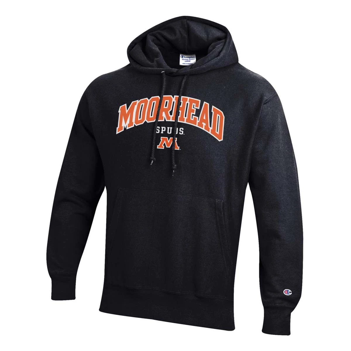 Champion Moorhead Spuds Reverse 22 Hoodie Black 4 Champion Moorhead Spuds Reverse 22 Hoodie Black - Image 2