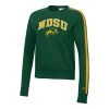 Champion Women's North Dakota State Bison Super Fan Crewneck Sweatshirt Dark Green/gold -Champion Sales unnamed file 1730