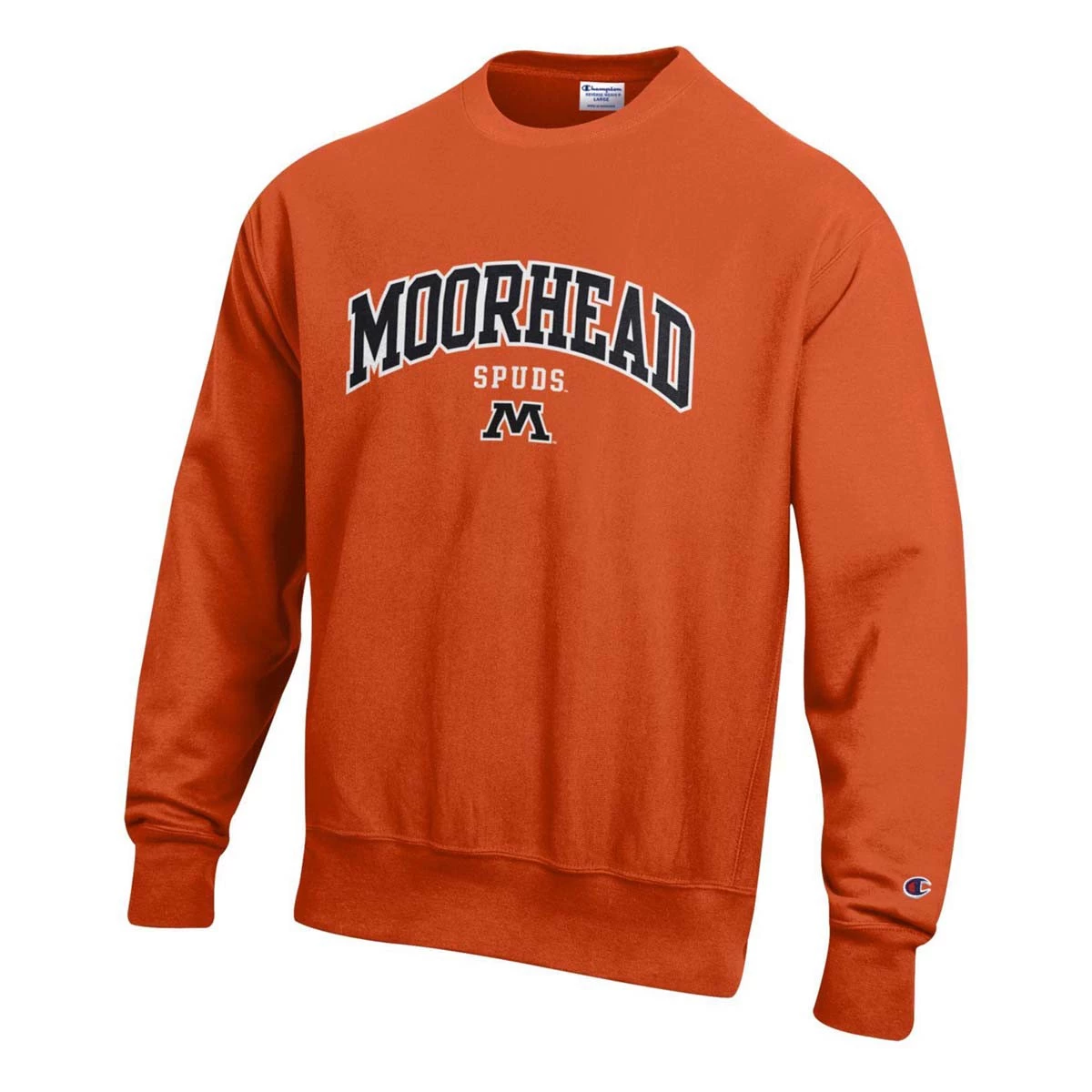 Champion Moorhead Spuds Reverse 22 Crewneck Sweatshirt Orange 3 Champion Moorhead Spuds Reverse 22 Crewneck Sweatshirt Orange