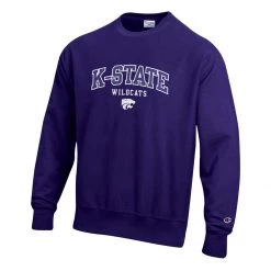 Champion Kansas State Wildcats Reverse 22 Crewneck Sweatshirt Purple