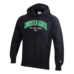 Champion North Dakota Fighting Hawks Reverse Weave 2022 Hoodie Black