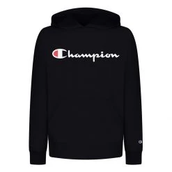 Boys' Champion Classic Script Hoodie Black