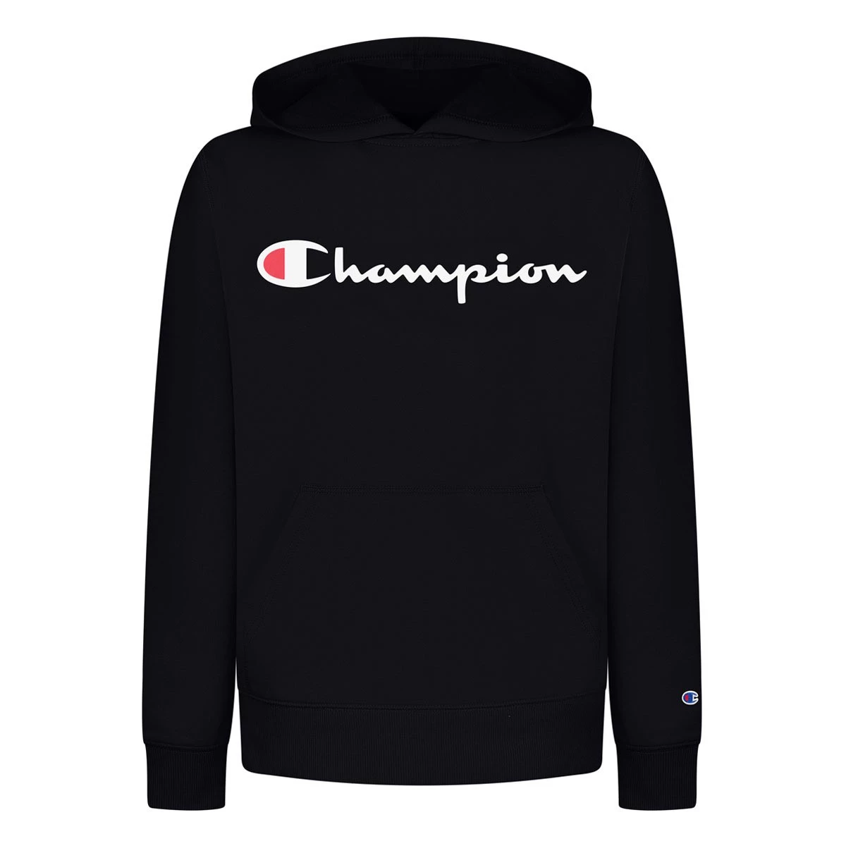 Boys' Champion Classic Script Hoodie Black 4 Boys' Champion Classic Script Hoodie Black - Image 2
